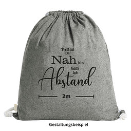 HALFAR Zugbeutel Planet, hellgrau